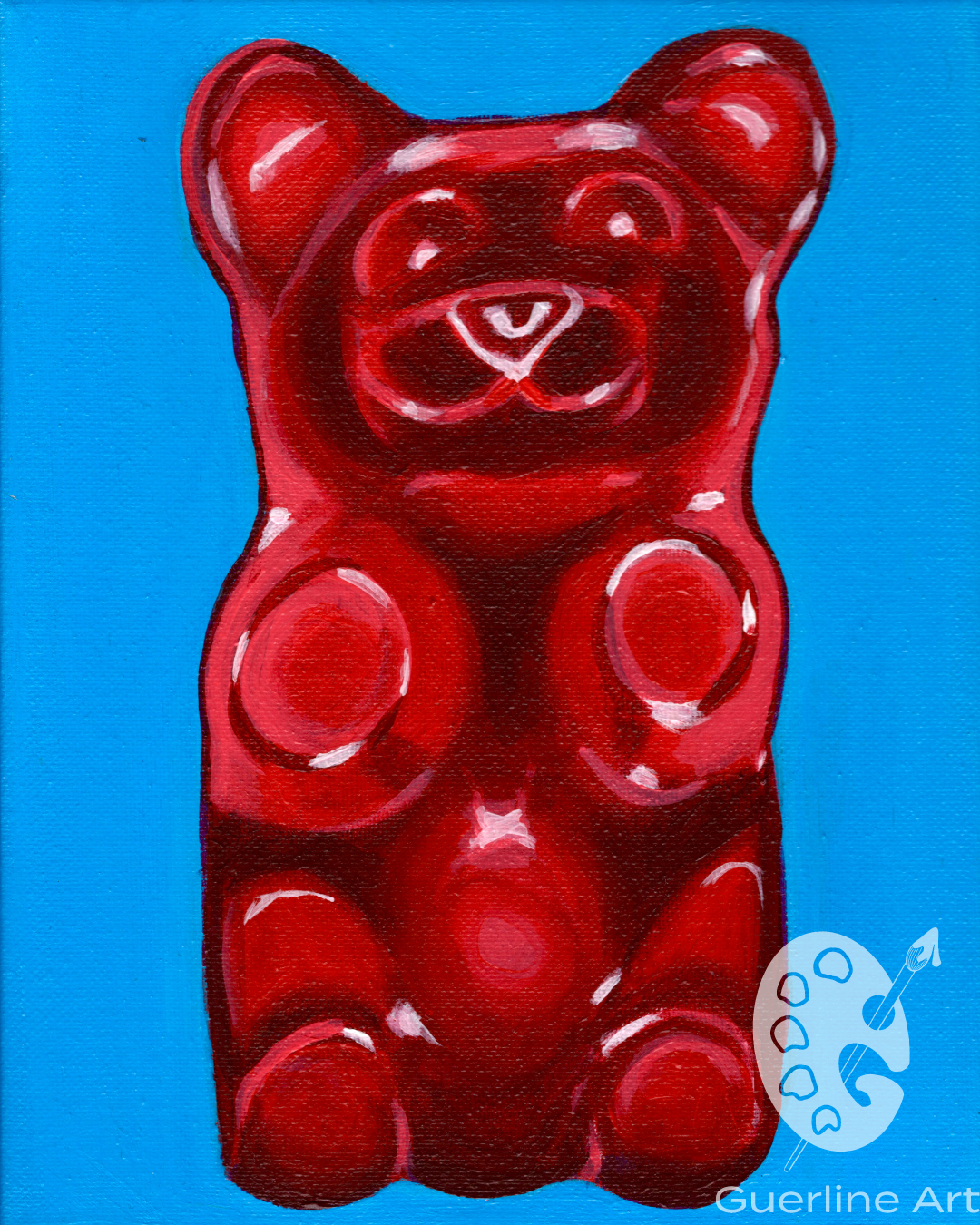 Cherry Bear Art Print