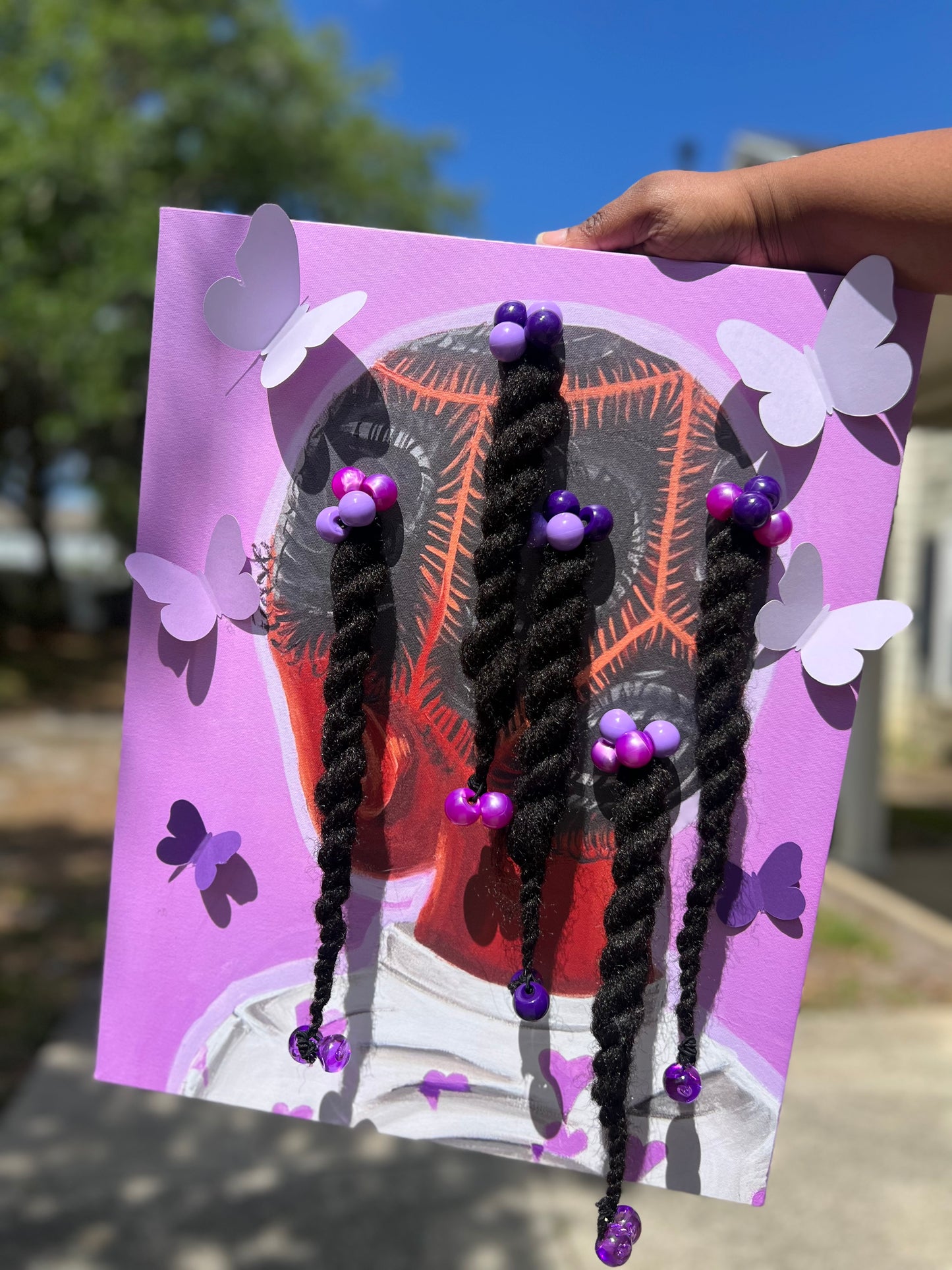 Violet 3D Canvas Print