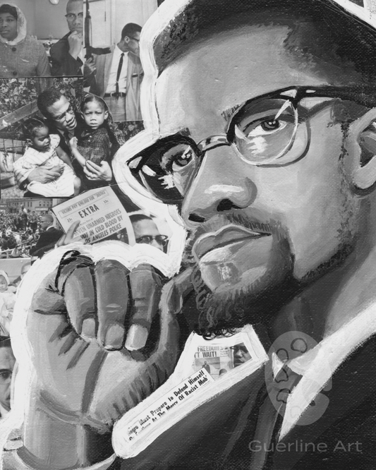 Malcom X Art Print