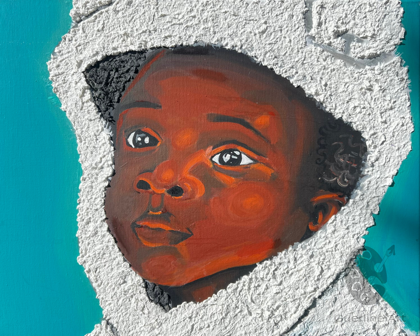 "Baby Blue" Art Print